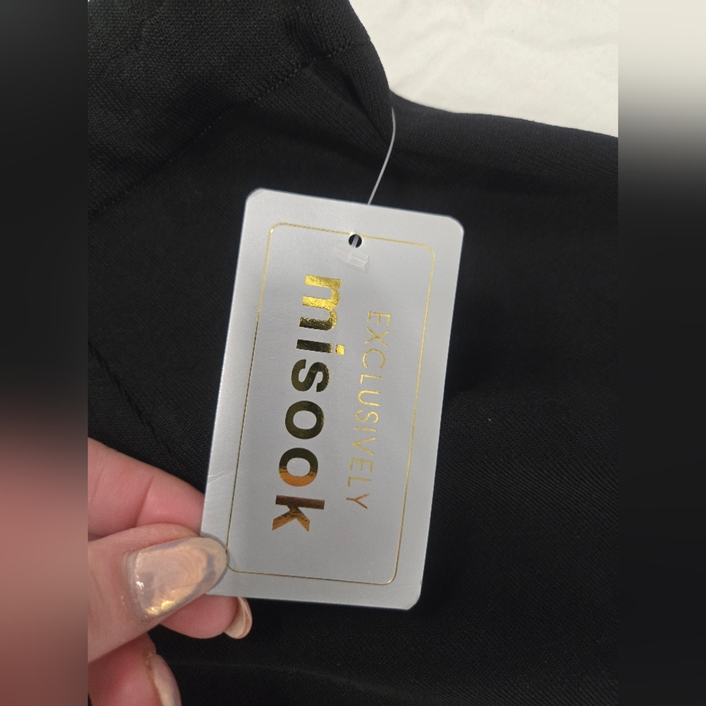 NWT Misook Black Knit Skirt Size XL - Picture 2 of 10